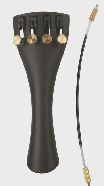 Four Seasons - Violin Tail Piece Black 3/4 Size