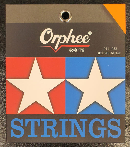 Orphee Firelock Acoustic Guitar Strings T6 011 ,052