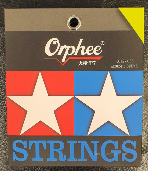 Orphee Firelock Acoustic Guitar Strings T7 012 ,053