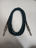 MEG - Woven Instrument Cable 6.35mm Jack - 10m