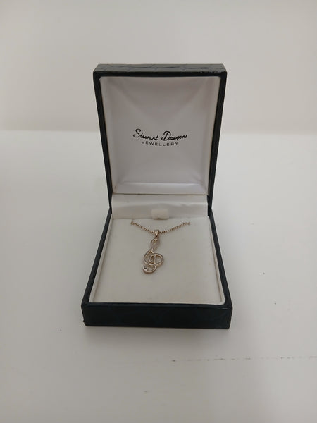 Stewart Dawsons - Music Note Necklace - Second Hand