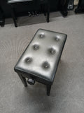 Takemoto - Second Hand Piano Stool - Buttoned Black Leather (2)