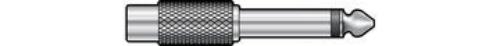 Audio Adaptor - 6.3mm Mono to RCA Socket