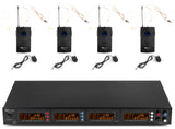 Power Dynamics - Wireless Microphone Set - 4 x 50-Channel UHF