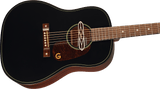 Gretsch - Deltoluxe Dreadnought Acoustic Electric Guitar - Black