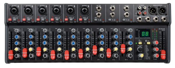 Citronic - CSR-63 Rack-Mountable 9-Channel Mixer with DSP/Bluetooth