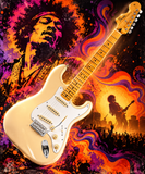 Fender Jimi Hendrix Stratocaster Olympic White Maple Fingerboard