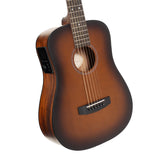 Cort - Earth GO - Mini Acoustic Guitar - Brown Burst