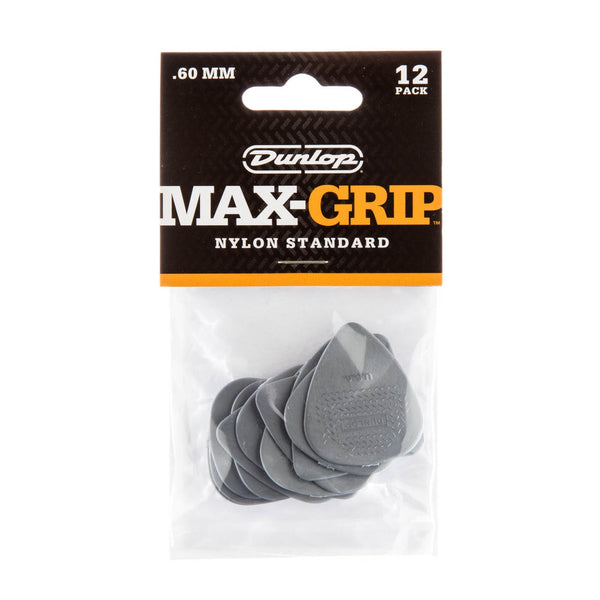 Dunlop - Max-Grip Nylon Standard Picks - 0.60mm (12 Pack)