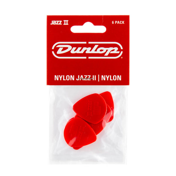 Dunlop - Nylon Guitar Picks - Jazz II (6 Pack)