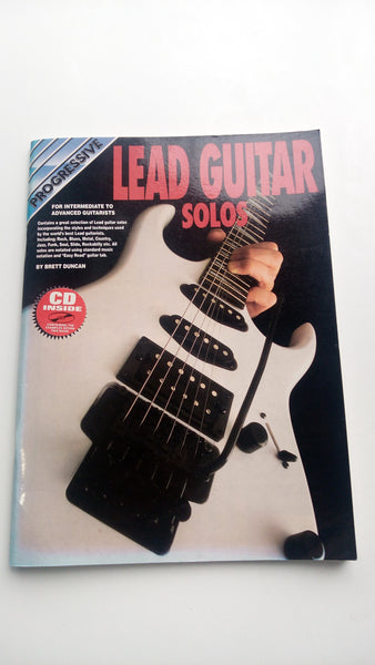 Progressive - Lead Guitar Solos For Intermediate to Advanced Students Book - Second Hand