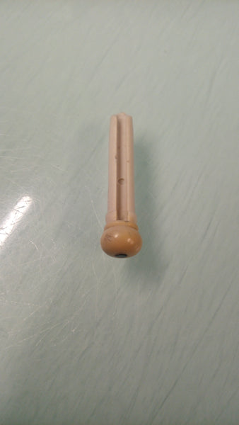 Bridge Pin - White with Black Dot - Second Hand