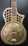 Aiersi - Parlour Resonator Guitar - Brushed Brass Matte