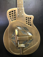 Aiersi - Resonator Guitar - Brushed Brass Matte