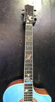 Aiersi Galaxy - Artist Cutaway Acoustic Guitar - Blue Sparkle