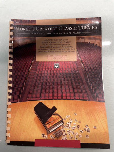 World's Greatest Classic Themes - Arranged for Intermediate Piano - Second Hand
