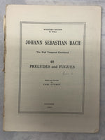 J. S. Bach - The Well Tempered Clavichord - Book 2 (Second Hand)