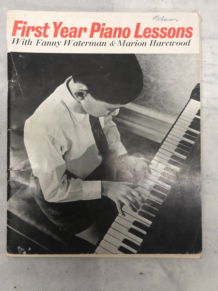 Waterman - First Year Piano Lessons (Second Hand)