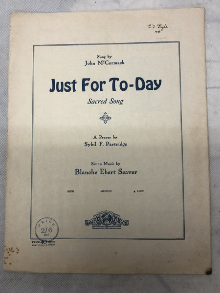 Just For Day To Day (Second Hand)