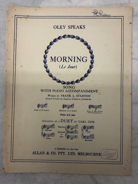 Morning - Le Jour (Second Hand)