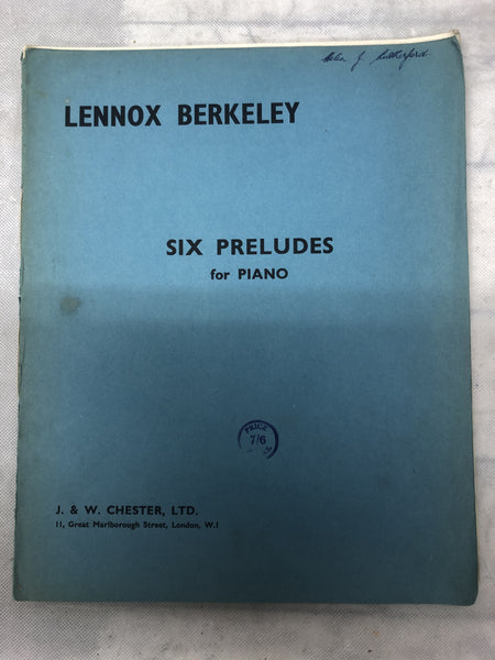 Six Preludes for Piano (Second Hand)