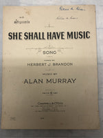 She Shall Have Music - Herbert J. Brandon/Alan Murray (Second Hand)