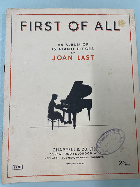 First of All - 15 Piano Pieces by Joan Last (Second Hand)