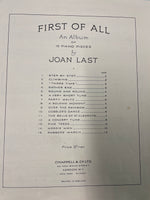 First of All - 15 Piano Pieces by Joan Last (Second Hand)