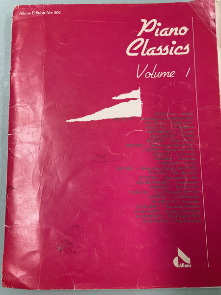 Piano Classics Volume 1 (Second Hand)