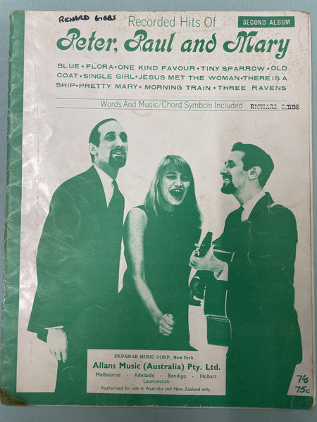Recorded Hits of Peter, Paul and Mary - Second Album (Second Hand)