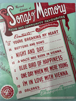 Chappell Songs of Memory (Second hand)