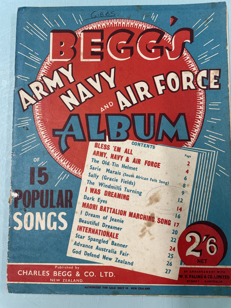 Begg's Army, Navy and Air Force Album (Second Hand)