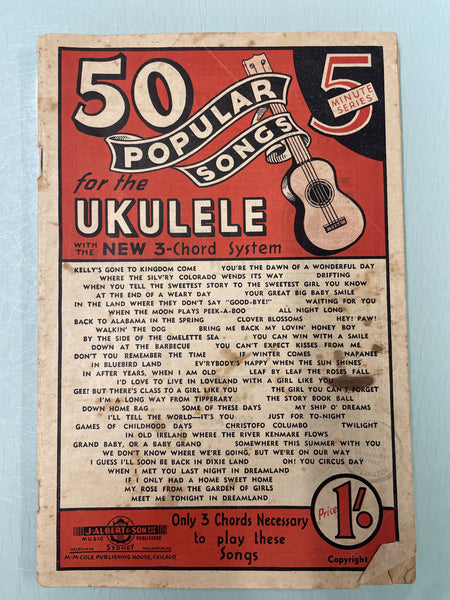 50 Popular Songs for the Ukulele (Second Hand)