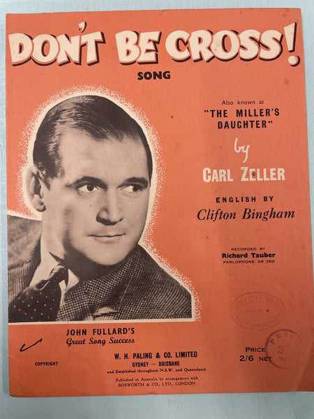 Don't Be Cross (Second Hand)