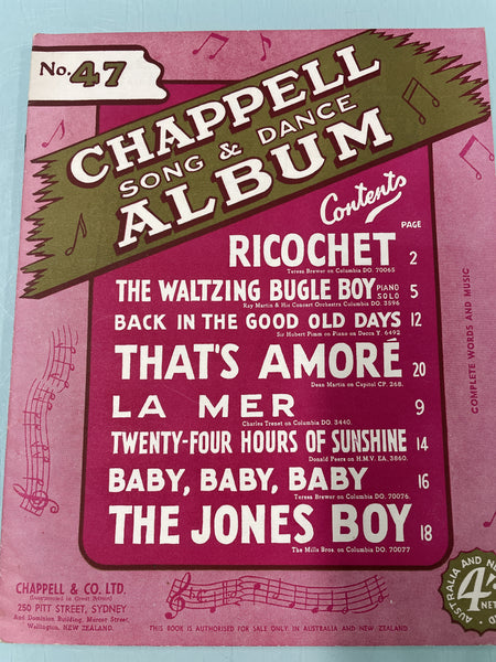 Chappell Song and Dance Album No.47 (Second Hand)
