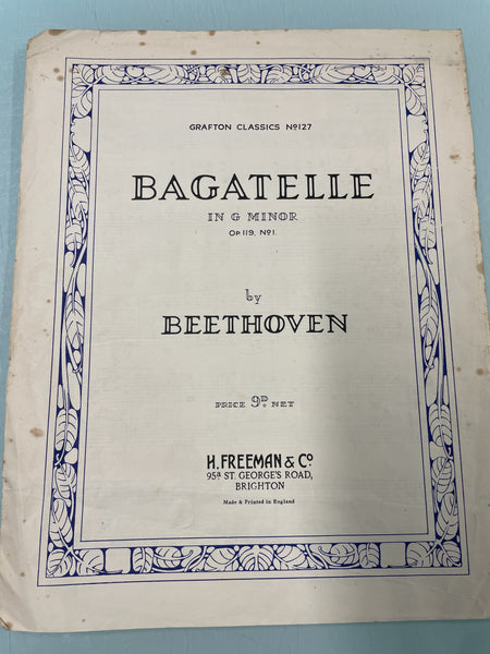 Beethoven - Bagatelle in G Minor (Second Hand)