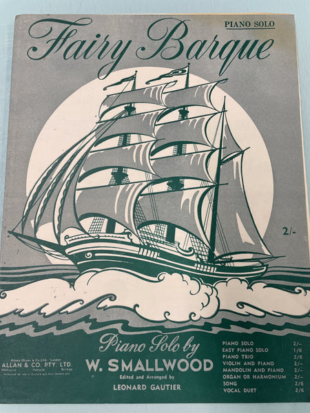 Fairy Barque Piano Solo (Second Hand)