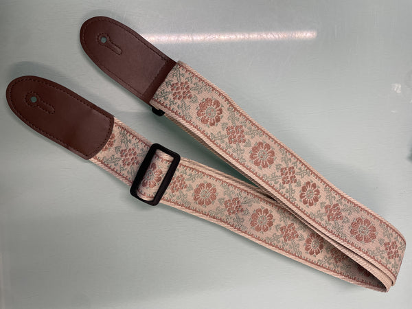 Best Guitars - Jacquard Strap - Apricot Flower
