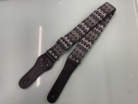 Best Guitars - Jacquard Lace Fabric Strap - Black/White