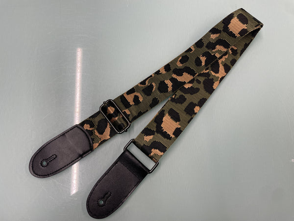 Best Guitars - Jacquard Strap - Green Cheetah