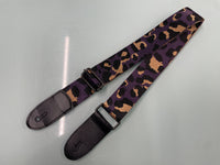 Best Guitars - Jacquard Strap - Purple Cheetah