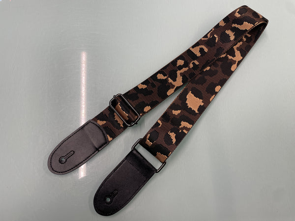 Best Guitars - Jacquard Strap - Brown Cheetah