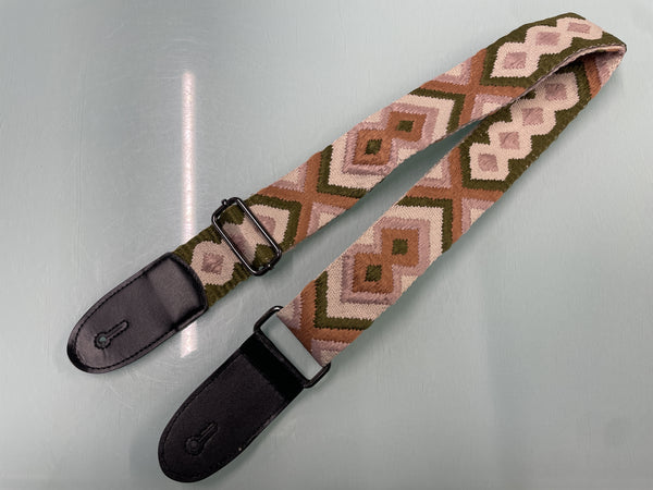 Best Guitars - Jacquard Strap - Kaleidoscope Green