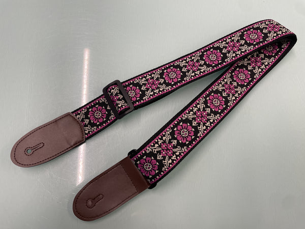 Best Guitars - Jacquard Strap - Amaranth Flower