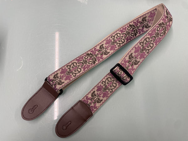 Best Guitars - Jacquard Strap - Rose Heart