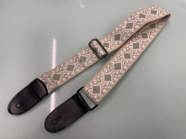 Best Guitars - Jacquard Strap - Walnut Criss Cross