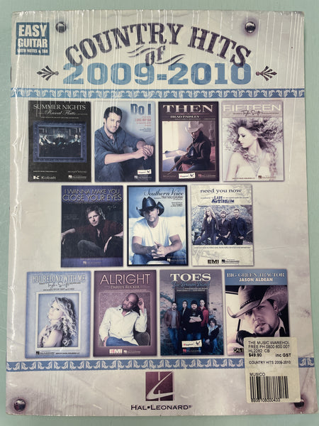 Country Hits of 2009-2010 - Guitar Tab/Chords (Second Hand)
