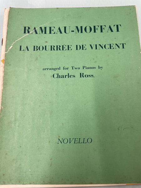 Rameau-Moffat - La Bourree de Vincent for Two Pianos - Second Hand