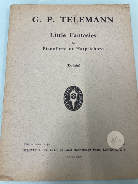 G. P. Telemann - Little Fantasies for Piano or Harpsichord - Second Hand