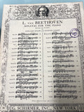 Schirmer - Beethoven Sonata Op.31 No.3 - Second Hand